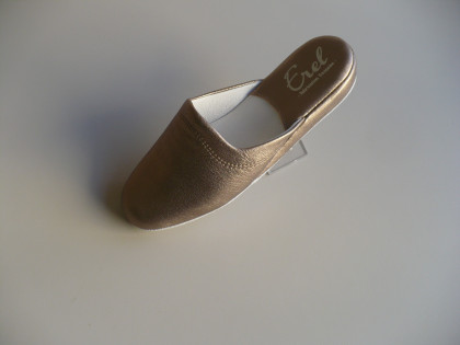 Mule femme AMANDE métallisé